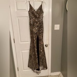 Morillee Madeline Gardner Python Dress/Size 4